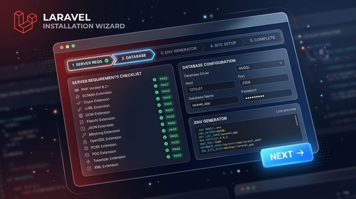 Installation Wizard - Laravel